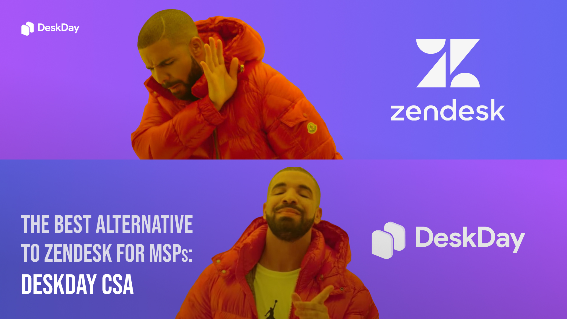 Best Alternative to Zendesk for MSPs DeskDay