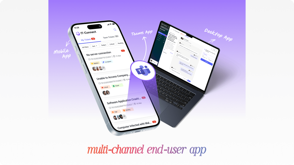 Multi-channel End-user App for MSPs