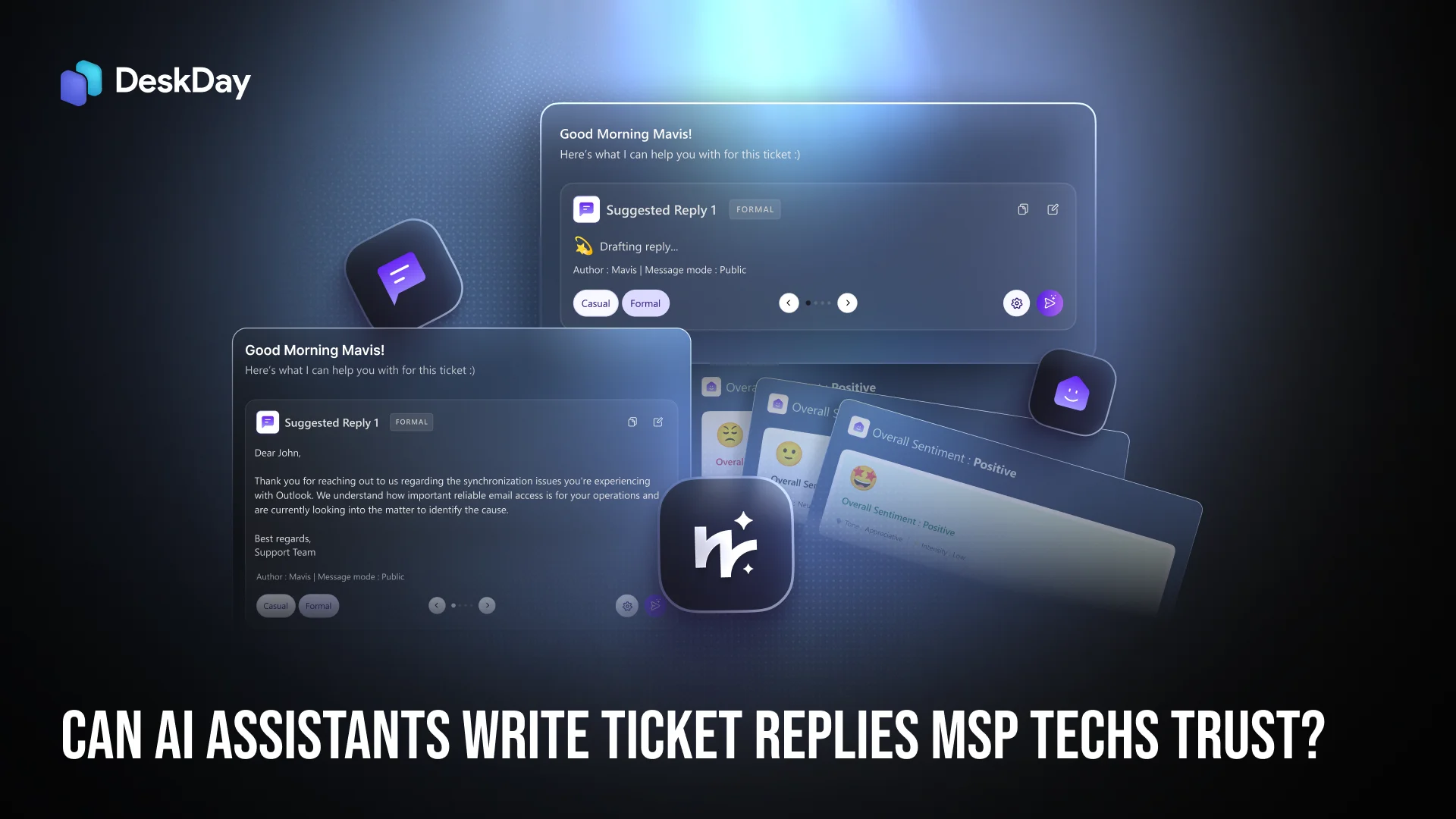 Can AI Assistants Write Ticket Replies MSP Techs Trust