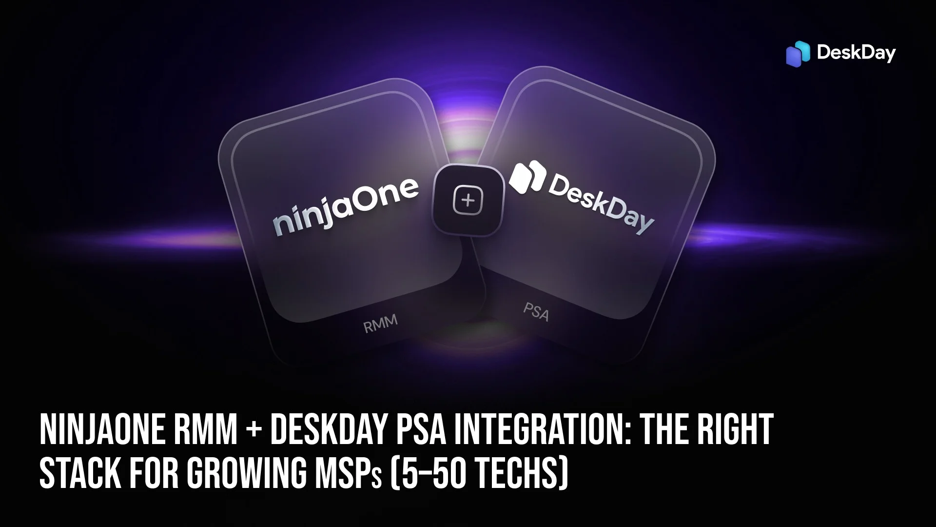 Ninja RMM + DeskDay PSA Integration: The Right Stack for Growing MSPs (5–50 Techs)
